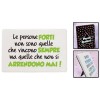 Mattonella ceramica umoristica con piedistallo Cm. 15x10 - Le persone forti..