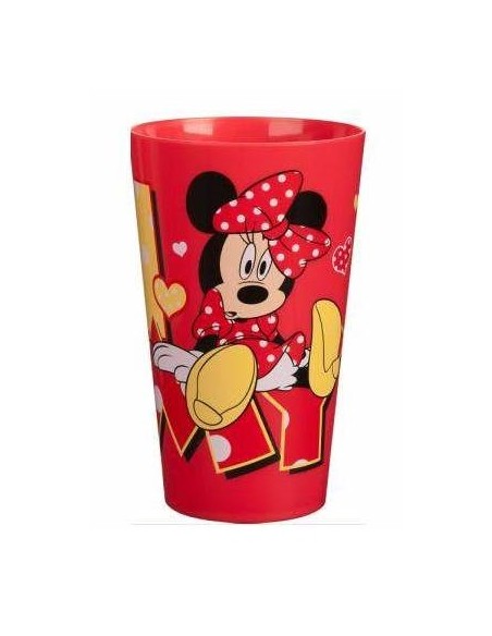 Bicchiere plastica Minnie rosso 450 Ml.
