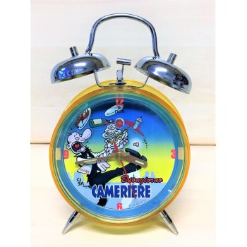 Sveglia classica media a carica "Mestieri" - Cameriere