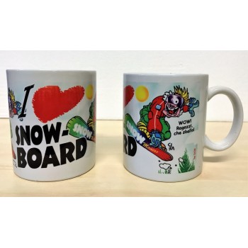 Tazza mug ceramica "Arti & Mestieri" - I Love Snowboard