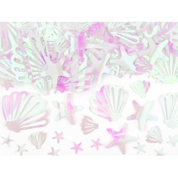Confetti metallizzati da tavolo iridescenti Mermaid 23 Gr.