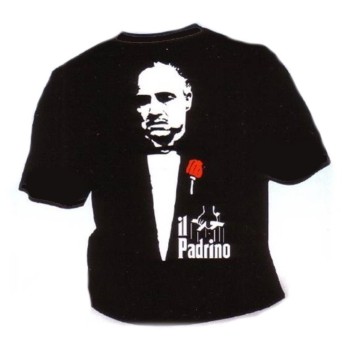 T-shirt umoristica nera "Il Padrino" - Taglia XL