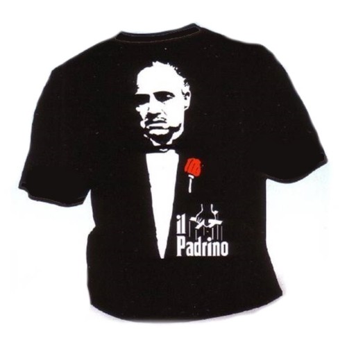 T-shirt umoristica nera "Il Padrino" - Taglia XL