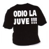 T-shirt umoristica nera "Odio la Juve!!!" - Taglia M
