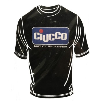 T-shirt umoristica nera "Ciucco" - Taglia XL