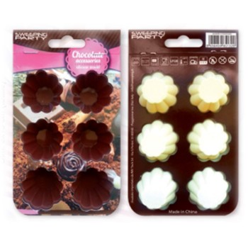 Stampo in silicone per cioccolatini Fiore - Colori assortiti