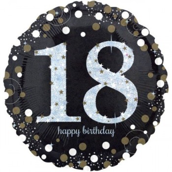 Palloncino mylar 18" Cm. 46 - Happy Birthday 18 anni