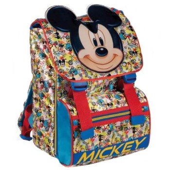 Zaino scuola estensibile deluxe Topolino Cm. 27x40x16