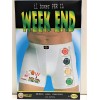 Boxer uomo elasticizzato umoristico sexy - Week-end - Profilattici non compresi - Taglia unica