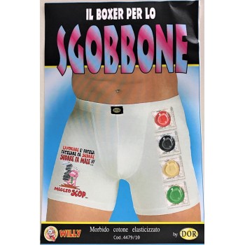 Boxer uomo elasticizzato umoristico sexy - Sgobbone - Profilattici non compresi - Taglia unica