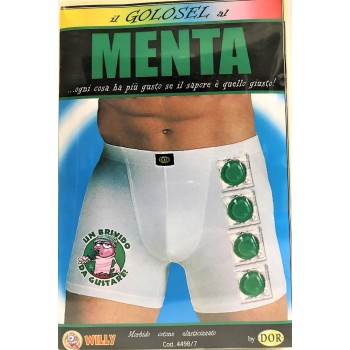 Boxer uomo elasticizzato umoristico sexy - Menta - Profilattici non compresi - Taglia unica
