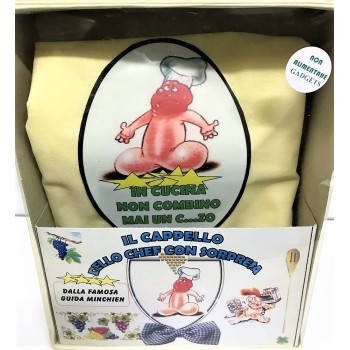 Cappello cuoco con portachiavi sexy - In cucina non combino mai un c...o