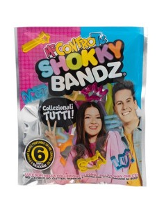Blister 6 braccialetti Shokky Bandz - Glitter e Fluo - Me Contro Te