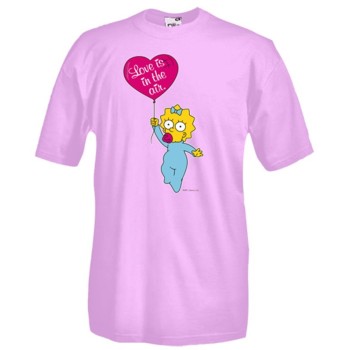 T-shirt Maggie Simpson rosa - Tg. 7-8 anni