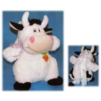 Zainetto peluche riccio mucca Cm. 36