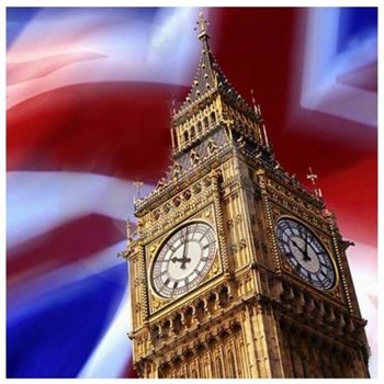 Quadro tela quadrato "London" Big Ben Cm. 60x60
