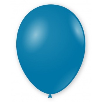 Palloncini lattice monocolore High Quality 7" Cm. 18 Blu - Blister 100 pezzi