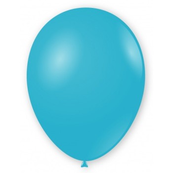 Palloncini lattice monocolore High Quality 7" Cm. 18 Celeste - Blister 100 pezzi