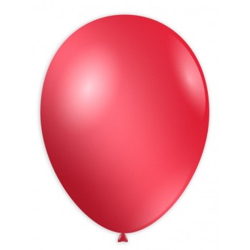 Palloncini lattice monocolore metallizzato 9" Cm. 25 Rosso - Busta 100 pezzi