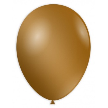 Palloncini lattice monocolore metallizzati High Quality 9" Cm. 25 Oro - Blister 100 pezzi