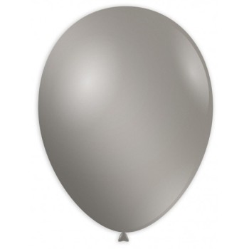 Palloncini lattice monocolore metallizzati High Quality 9" Cm. 25 Argento - Blister 100 pezzi