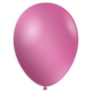 Palloncini lattice monocolore metallizzati High Quality 9" Cm. 25 Rosa - Blister 100 pezzi