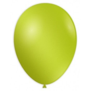 Palloncini lattice monocolore metallizzati High Quality 9" Cm. 25 Verde Lime - Blister 100 pezzi
