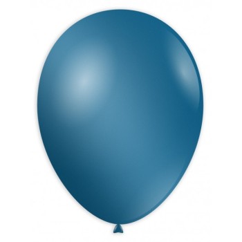 Palloncini lattice monocolore metallizzati High Quality 9" Cm. 25 Blu - Blister 100 pezzi
