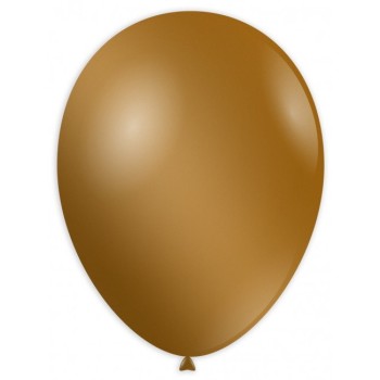 Palloncini lattice monocolore metallizzati High Quality 11" Cm. 30 Oro - Blister 100 pezzi