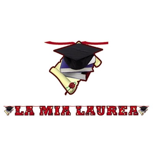 Festone scritta maxi La Mia Laurea Cm. 600