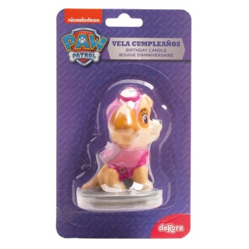 Candelina per torta cera 3D Paw Patrol Cm. 7 - Skye Girl