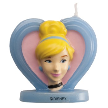 Candelina per torta cera 3D Cm. 7 - Cenerentola 2