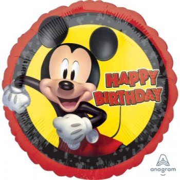 Palloncino mylar 18" Cm. 45 - Happy Birthday Topolino