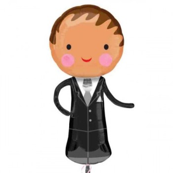 Palloncino mylar Supershape Figura Sposo