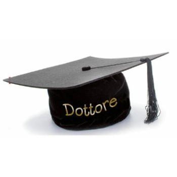 Cappello laurea con pendaglio "Dottore"