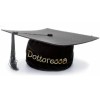 Cappello laurea con pendaglio "Dottoressa"