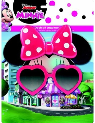 Occhiali party con sagoma Minnie 3D