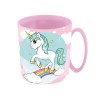 Tazza mug plastica 350 ML microonde - Unicorno