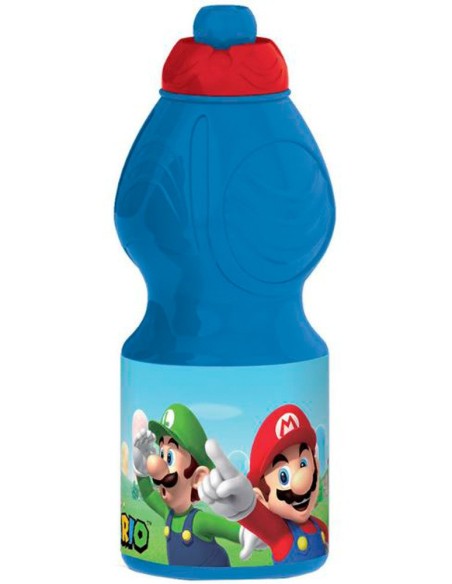 Borraccia plastica sport 400 ML Super Mario
