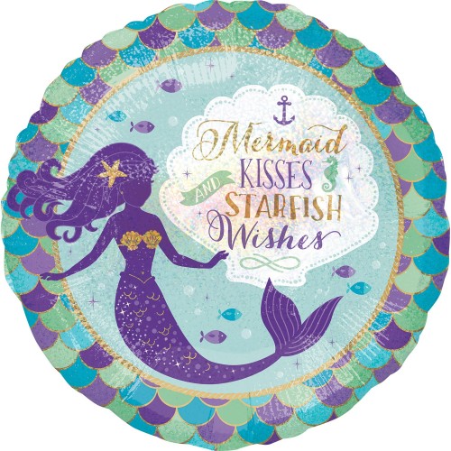 Palloncino mylar 18" Cm. 45 - Sirenetta Mermaid