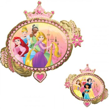 Palloncino mylar Supershape - Principesse fronte/retro