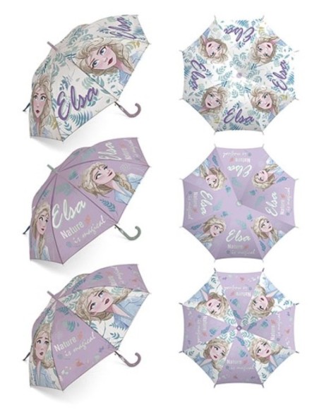 Ombrello lungo 48/8 Frozen II - Colori assortiti
