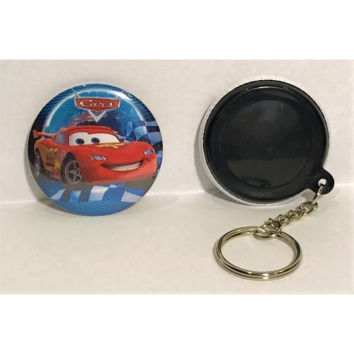 Portachiavi button cm. 4,4 - Cars