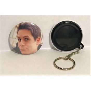 Portachiavi button cm. 4,4 - Me contro Te Luì