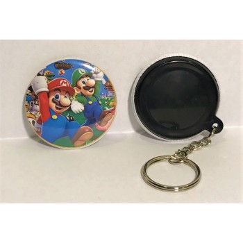 Portachiavi button cm. 4,4 - Super Mario Family