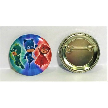 Set 6 spille button cm. 4,4 - PjMasks