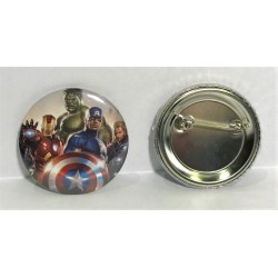 Set 6 spille button cm. 4,4 - Avengers