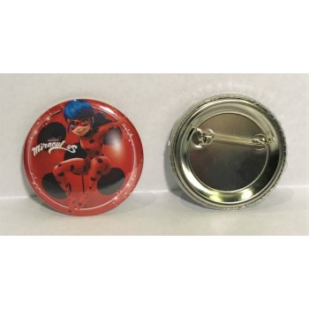 Set 6 spille button cm. 4,4 - Ladybug