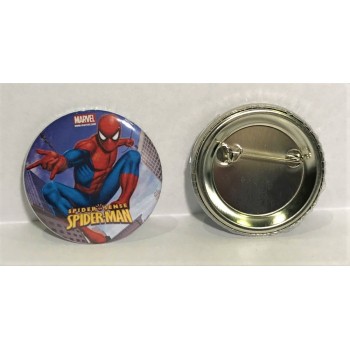 Set 6 spille button cm. 4,4 - Spiderman