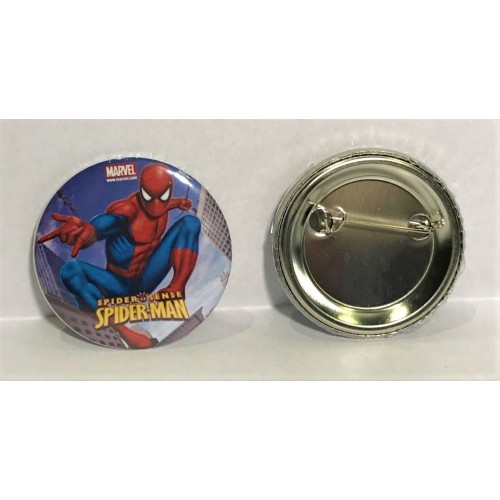 Set 6 spille button cm. 4,4 - Spiderman